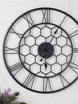 Next Charles Bentley Black Stanwick Skeleton Design Outdoor Wall Clock- Buy online at McGrocer