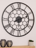 Charles Bentley black skeleton design outdoor wall clock - British product