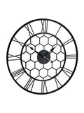 Charles Bentley black skeleton design outdoor wall clock - British product