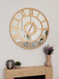 Charles Bentley Coniston mirrored wall clock 80cm (British brand)
