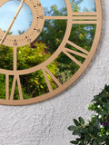 Charles Bentley Coniston mirrored wall clock 80cm (British brand)