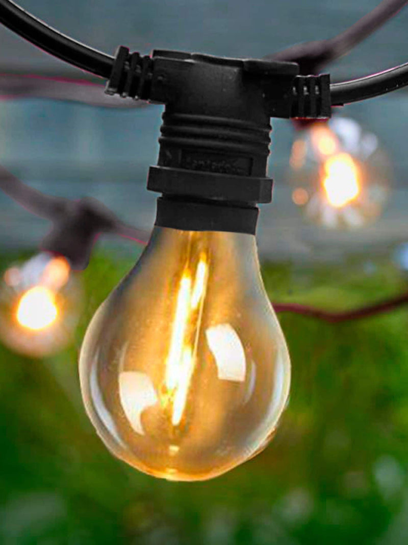 New Garden black solar garland lights 8m (British brand)