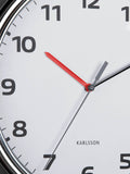Karlsson Black Modern Retro wall clock 34cm, UK version