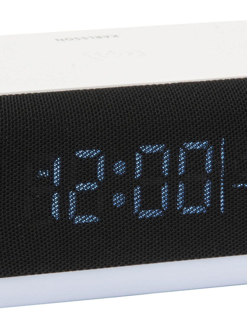 Karlsson Vogue alarm clock with phone charger, black - British product
