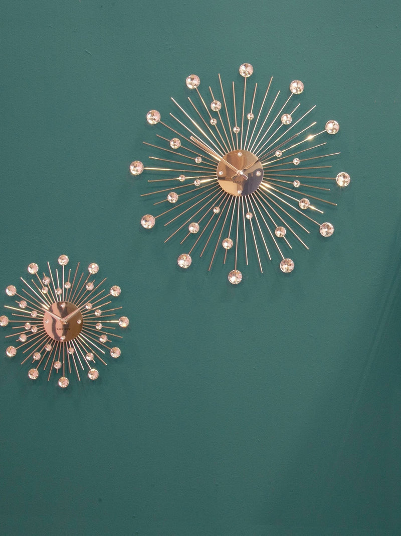Karlsson Silver Sunburst Wall Clock