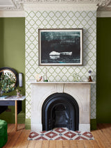 Next Graham & Brown Green Trellia A4 Wallpaper Sample- Buy online at McGrocer