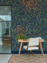 Next Graham & Brown Blue Oshibana Wallpaper Sample A4- Buy online at McGrocer