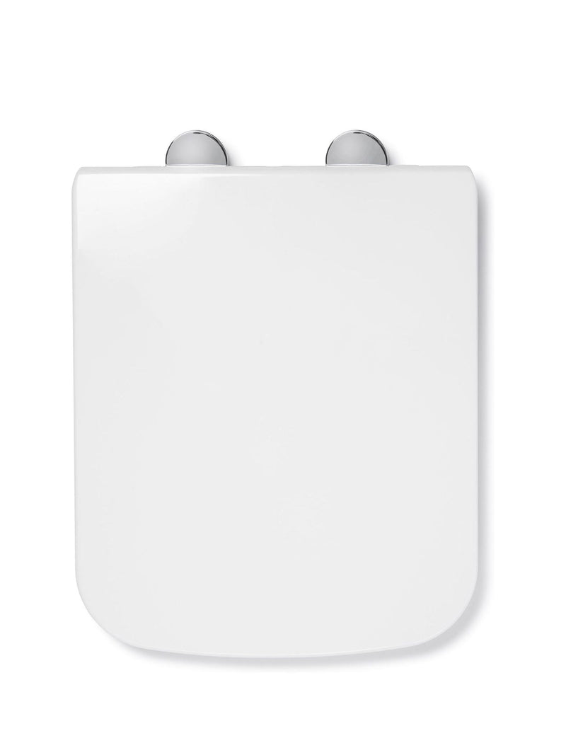 CROYDEX white square flexi fix toilet seat 48x38.5x6cm - British product