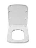 CROYDEX white square flexi fix toilet seat 48x38.5x6cm - British product