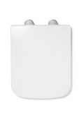 CROYDEX white square flexi fix toilet seat 48x38.5x6cm - British product