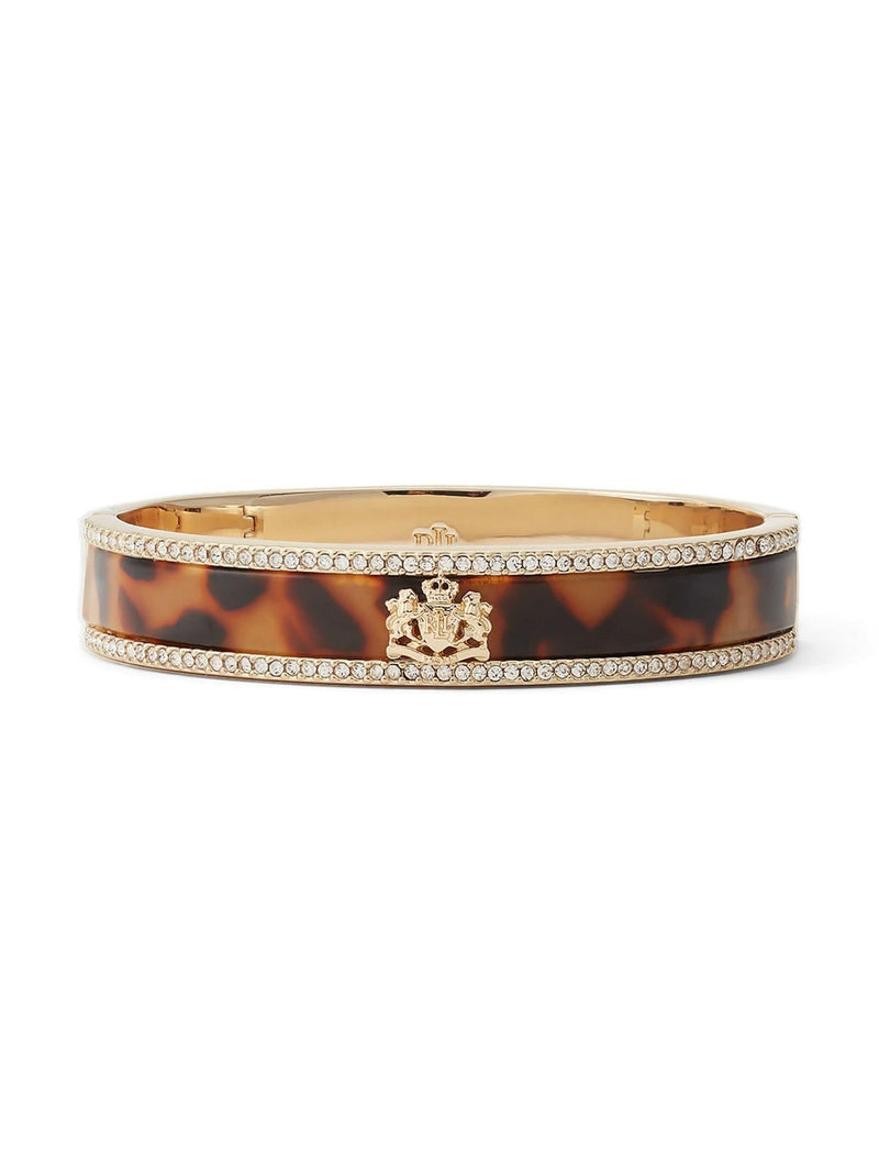 Lauren Ralph Lauren gold tone crest bangle bracelet, UK version