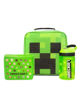 Next Vanilla Underground Green Boys Minecraft Lunch Bag, Bottle and Snack Pot Set- Buy online at McGrocer