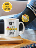 Personalised Fixer of All Things mug and socks, imported from the UK