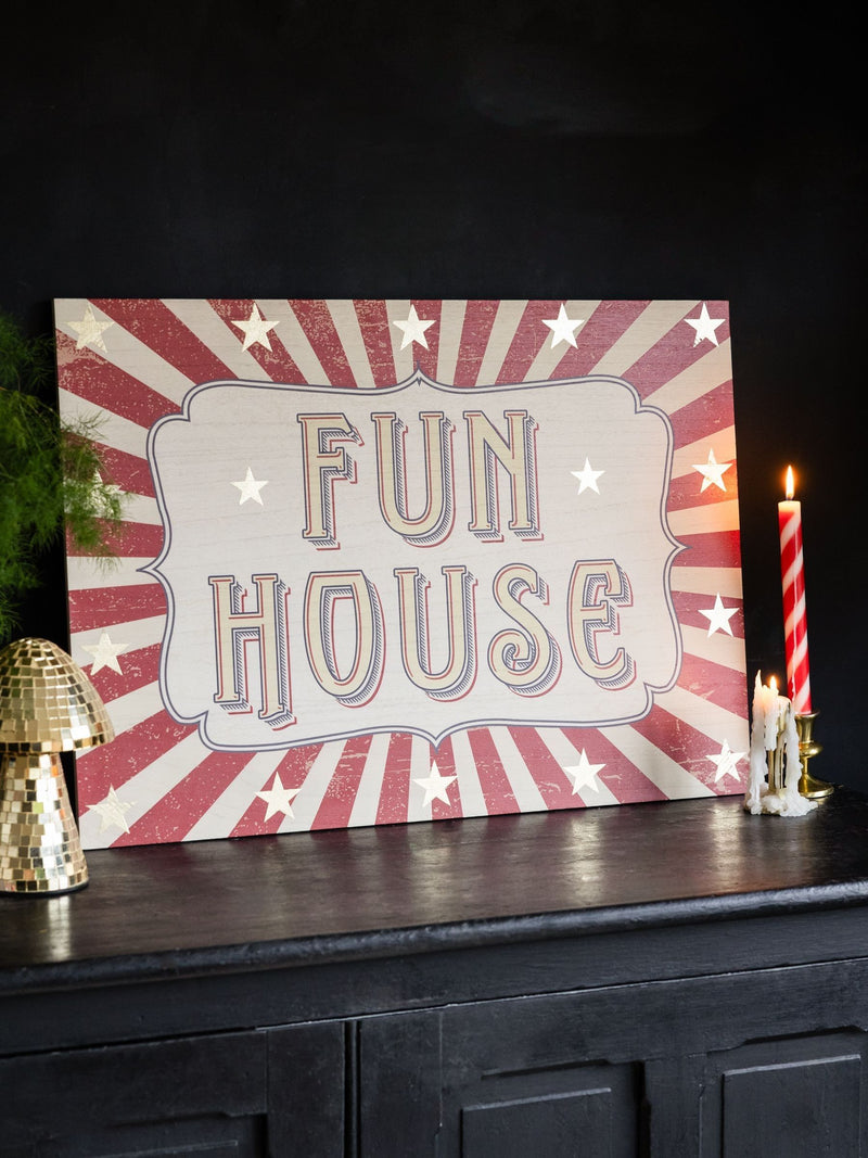 Rockett St George red circus wall art 50x70cm, imported from the UK