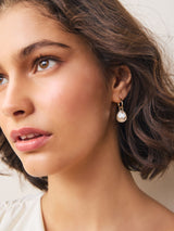 Next Gold/Silver Tone Facetted Bead Drop Hoop Pierced Earrings- Buy online at McGrocer