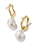 Thomas Sabo white natural pearl earrings (British brand)