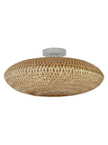 Searchlight Havana wood flush ceiling light, UK version