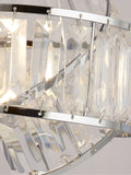 Searchlight Madea chrome clear table lamp 39cm, imported from the UK