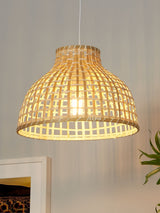 Next Searchlight Natural Phuket Wood Small Shade Ceiling Light- Buy online at McGrocer