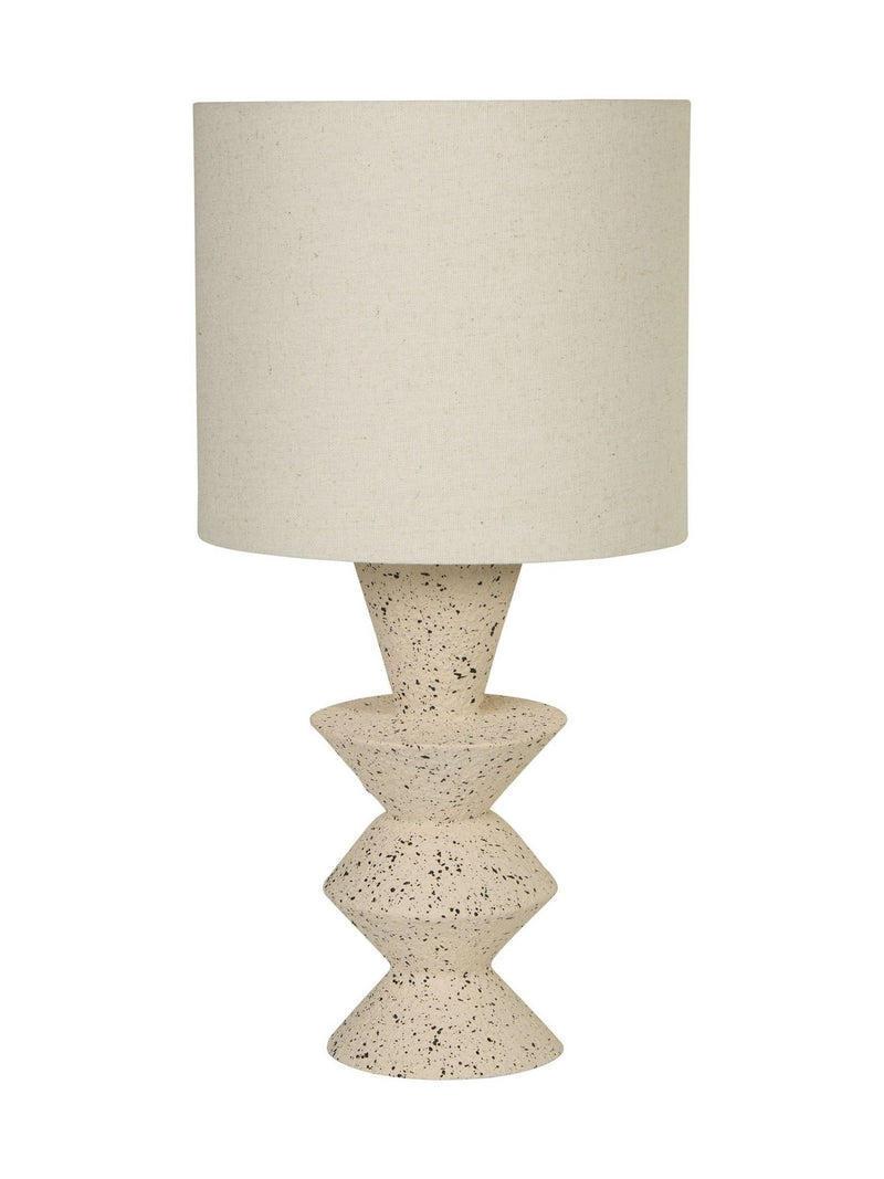 Searchlight Multi Morgan sculptural table lamp with terrazzo base (British brand)