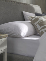 Next FBC White Plain Dye Fitted Cotton Bed Sheet- Buy online at McGrocer