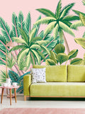 Origin Murals pink tropical palm mural 2.8m x 3.5m - British product