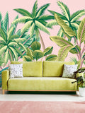 Origin Murals pink tropical palm mural 2.8m x 3.5m - British product