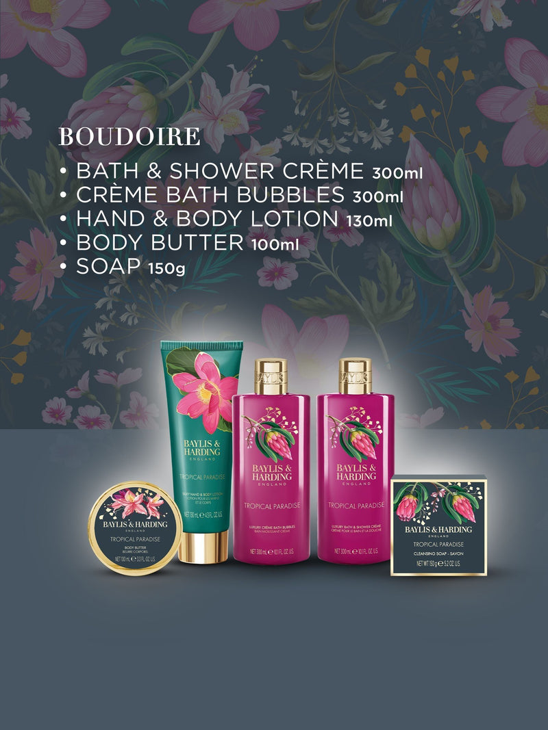 Baylis & Harding Boudoire Luxury Pamper Tin Gift Set - British product