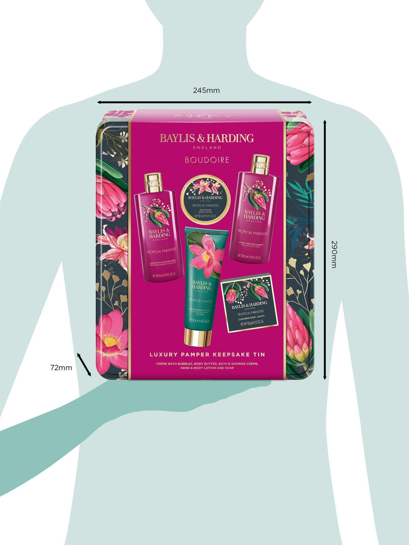 Baylis & Harding Boudoire Luxury Pamper Tin Gift Set - British product