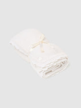 Next Angel & Rocket Cream Aubrey Knitted Baby Blanket- Buy online at McGrocer