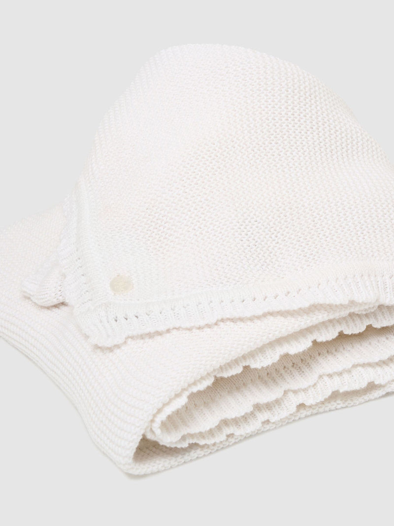 Angel & Rocket knitted blanket cream Aubrey (British brand)