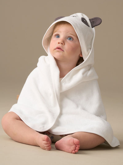 Next Angel & Rocket White Pedro Panda Hooded Towel- Buy online at McGrocer