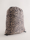 AllSaints leopard print drawstring bag for school, UK version