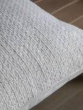 Gallery Home cream chenille cushion 55cm, imported from the UK