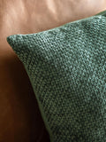 Gallery Home green basketweave chenille cushions - British product