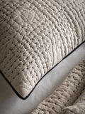 Gallery Home beige stitched cushion 50x50cm (British brand)