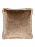 Gallery Home brown mottled velvet putty cushion 50x50cm, UK version