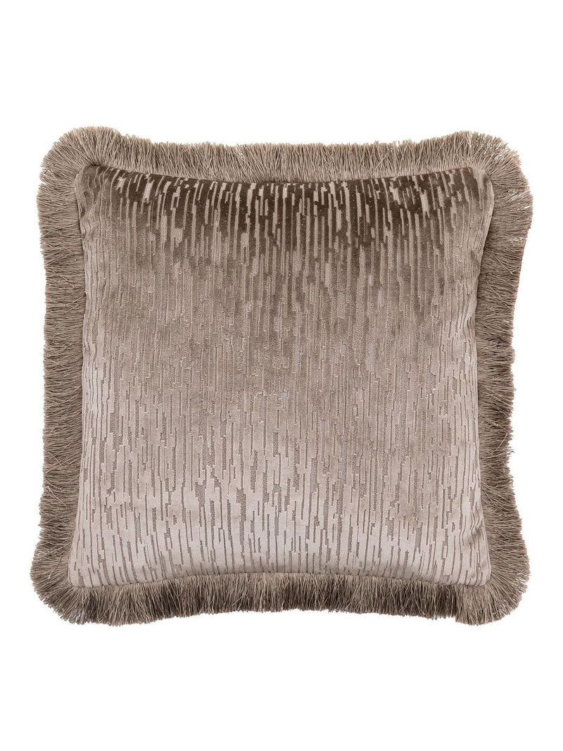 Gallery Home grey velvet cushion 50x50cm (British brand)