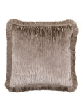 Gallery Home grey velvet cushion 50x50cm (British brand)