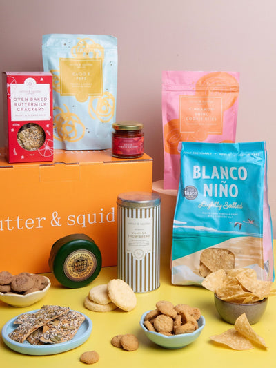 Next Cutter & Squidge The Snacky Bits Gourmet Snack Hamper- Buy online at McGrocer