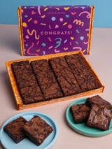 Next Cutter & Squidge Congratulations Ultimate Fudge Brownies Box 12 Squares- Buy online at McGrocer