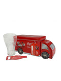 Kimm Coca-Cola Money Box Truck Tin with Glass, UK version