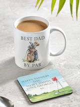 Next Loveabode Personalised Happy Father's Day 11oz Ceramic Mug and Coaster Set- Buy online at McGrocer