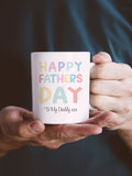 Loveabode personalised mug and coaster set for Father's Day, imported from the UK