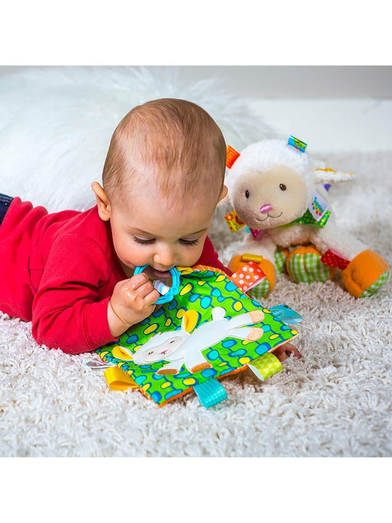 Aurora World Mary Meyer Taggies Sherbet Lamb Crinkle Me baby toy - British product