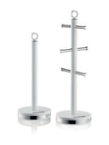 Swan white towel pole and mug tree set 43.5cm height (British brand)
