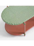 La Redoute Matu 2-tier coffee table red green white, imported from the UK