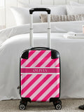 Koko Blossom personalised striped suitcase, imported from the UK