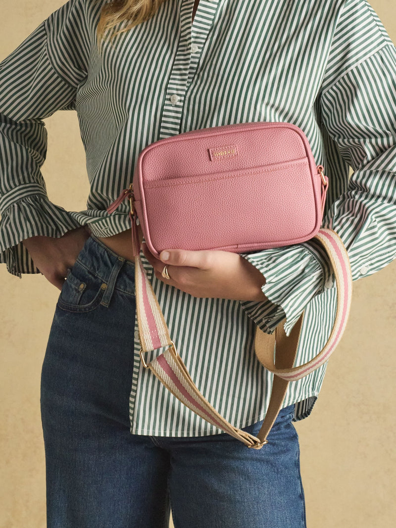 Joules Trent pink cross body bag with adjustable strap - British product