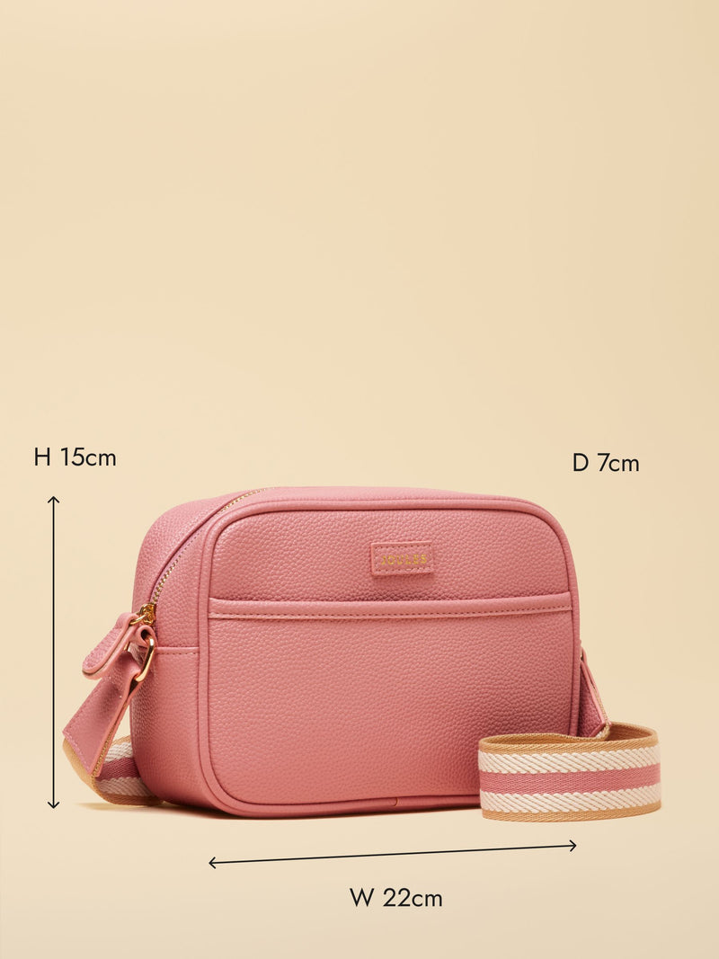 Joules Trent pink cross body bag with adjustable strap - British product